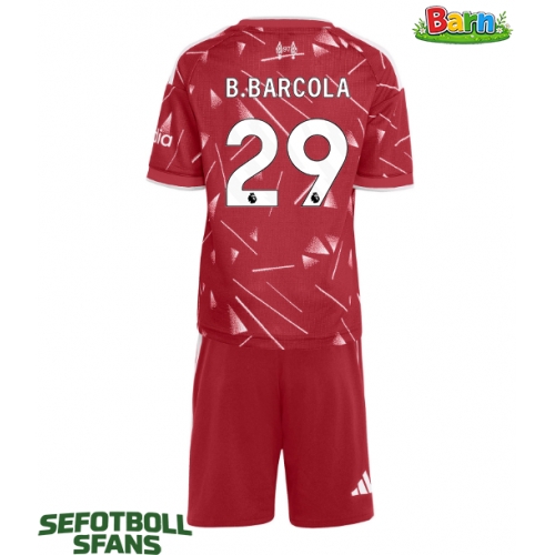 Liverpool Bradley Barcola #29 Hemmaställ Barn 2026-27 Kortärmad (+ Korta byxor)